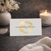 Luxeフェイク絵を描 Circleデザイナーロゴ 名刺