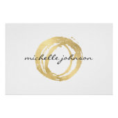 Luxeフェイク色彩の鮮やかCircleロゴのダウンロード ポスター (正面)