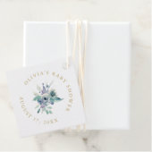 Luxeフローラベビーシャワーありがとう フェイバータグ (インサイチュ)