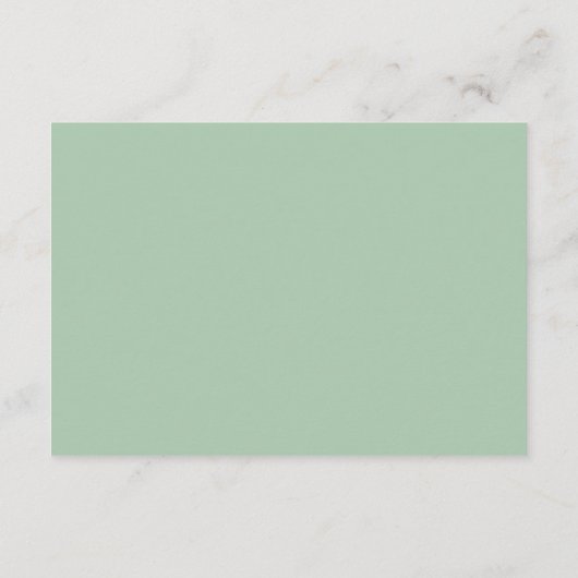 Luxeフローラベビーシャワー予約リクエストカード エンクロージャーカード (裏面)