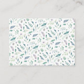 Luxeフローラ結婚の宿泊施設 エンクロージャーカード (裏面)