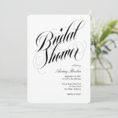 Luxeヘッドラインブライダルシャワー 招待状 (スタンド正面)