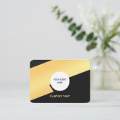 Luxeモダン Calling Card - カスタムSocial & Logo 名刺 (スタンド正面)