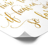 Luxe書記記号(ホイルフェイク) ポスター (角)