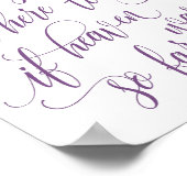 Luxe書道インメモリサイン（プラム） ポスター (角)