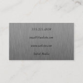 Luxe金ゴールド(メタリックフェイク付) 名刺 (裏面)