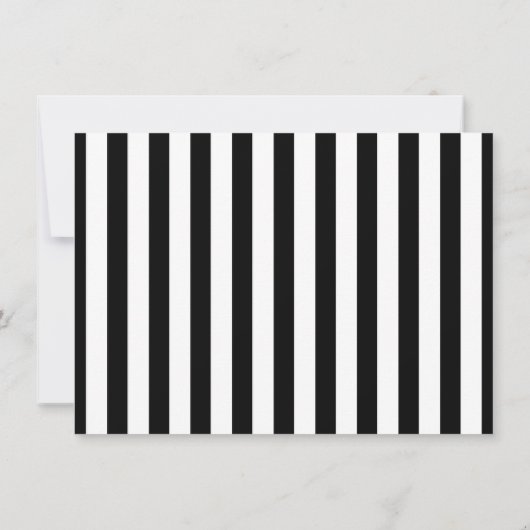 Luxe黒はっきりした白のギフトストライプ券 (裏面)