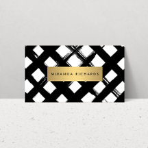 Luxe はっきりした Brushstrokes Business Card