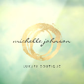 Luxe フェイク絵を描Circle Transparent ウィンドウサイン (シート3)