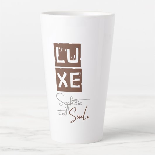 LUXE 上質な魂 カフェラテマグ (正面)