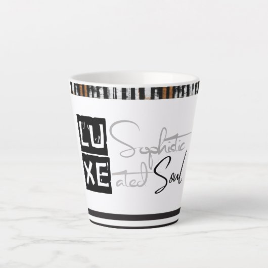 LUXE 上質な魂 カフェラテマグ (正面)
