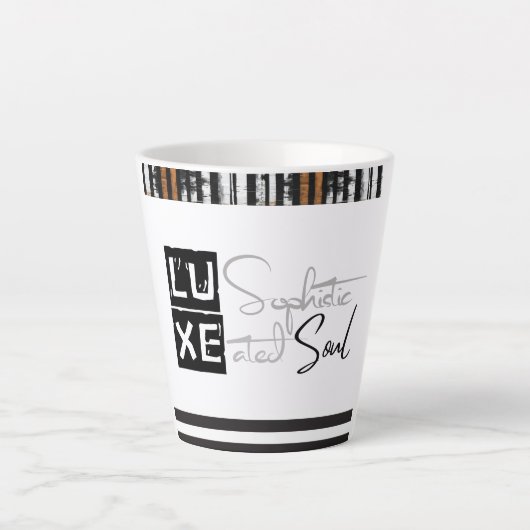 LUXE 上質な魂 カフェラテマグ (正面)