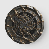 Luxe 3D Dial ラウンド壁時計 (正面)