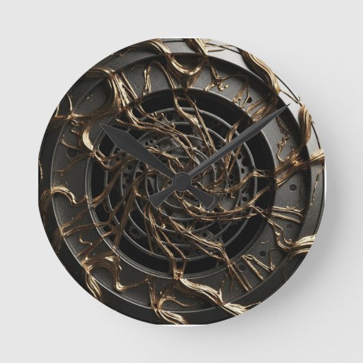 Luxe 3D Dial ラウンド壁時計 (正面)