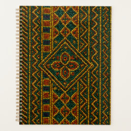 Luxe African Calendar Planner Beaded Kente  プランナー手帳