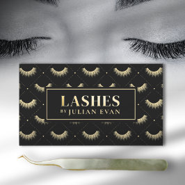 Luxe Black and Lash Stylist名刺 名刺