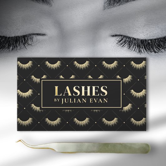 Luxe Black and Lash Stylist名刺 名刺