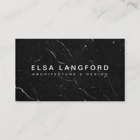Luxe Black Marble II Architecture, Interior Design 名刺 (正面)