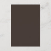 Luxe Brown | QRコード付きウエディングゲスト詳細カード エンクロージャーカード (裏面)