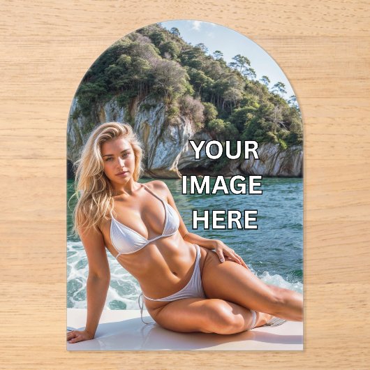 LUXE! ✨ Custom Acrylic Invitation – Add Your Desig アクリル招待状 (正面)