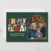 Luxe Evergreen My Nutcracker Eraクリスマスフォト シーズンカード (正面)