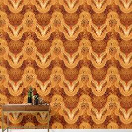 Luxe Faux Burled Wood 壁紙