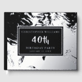 Luxe Foil Guestbook Birthday Party Photo Message  ゲストブック (正面)