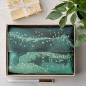 Luxe Gemstone Marble Green Glitter Agate 薄葉紙 (ギフト)