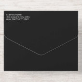 Luxe Gold Gray White Marble Business Grand Opening オールインワン招待状 (背面)