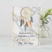 Luxe Gold Marble 招待状 (スタンド正面)