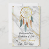 Luxe Gold Marble 招待状 (裏面)