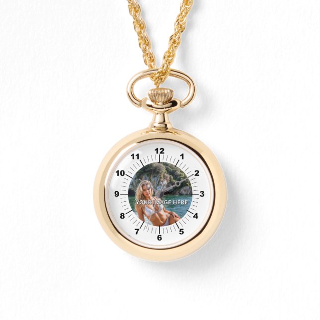 LUXE! ✨ Gold Necklace Watch for Her 腕時計 (正面)