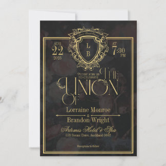 Luxe Gothic Romance Wedding Invitation 招待状