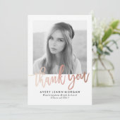 Luxe Graduationモダン Thank You Photo Card サンキューカード (スタンド正面)