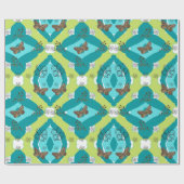 Luxe green garden art ラッピングペーパー (フラット)