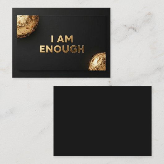 Luxe "I AM ENOUGH" Affirmation Card ノートカード (正面/裏面)