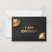 Luxe "I AM ENOUGH" Affirmation Card ノートカード (正面)