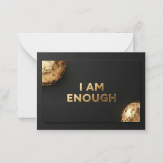 Luxe "I AM ENOUGH" Affirmation Card ノートカード