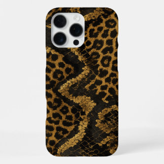 Luxe Leopard-Python Fusionプリント iPhone 16 Pro Maxケース