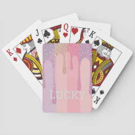 Luxe Lucky Gold Glitter Pastel Card Deck トランプ