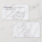 Luxe Marble Geometric Business Card 名刺 (正面/裏面)