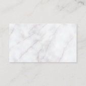 Luxe Marble Geometric Business Card 名刺 (裏面)