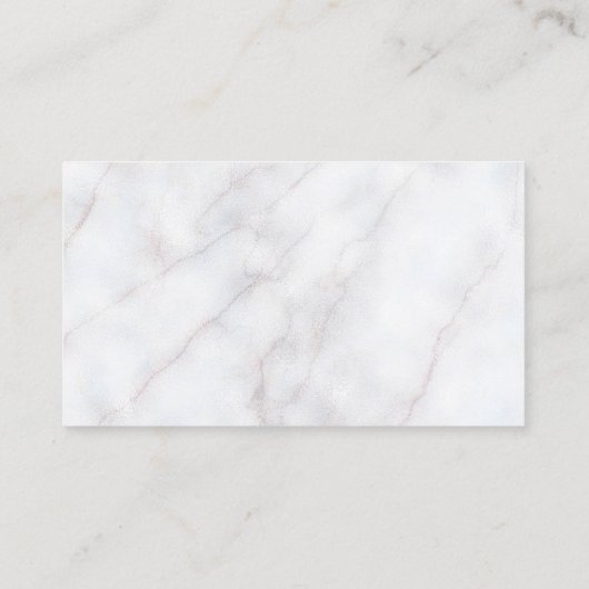 Luxe Marble Geometric Business Card 名刺 (裏面)