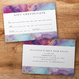 Luxe Marble Purpleティール（緑がかった色）商品券