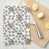 Luxe modern animalprint be brave girl キッチンタオル (四つ折り)