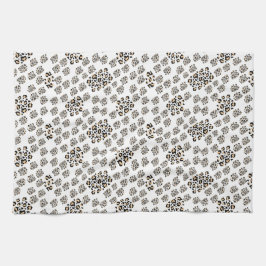 Luxe modern animalprint be brave girl キッチンタオル