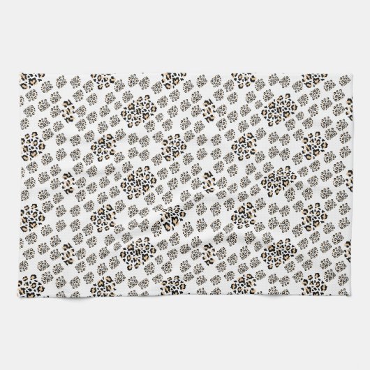 Luxe modern animalprint be brave girl キッチンタオル (横)