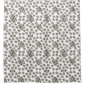 Luxe modern animalprint be brave girl シャワーカーテン (正面)