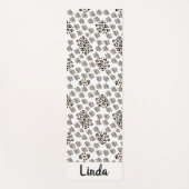 Luxe modern animalprint be brave girl ヨガマット (正面)