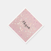 luxe modern romantinc girl スタンダードカクテルナプキン (角)